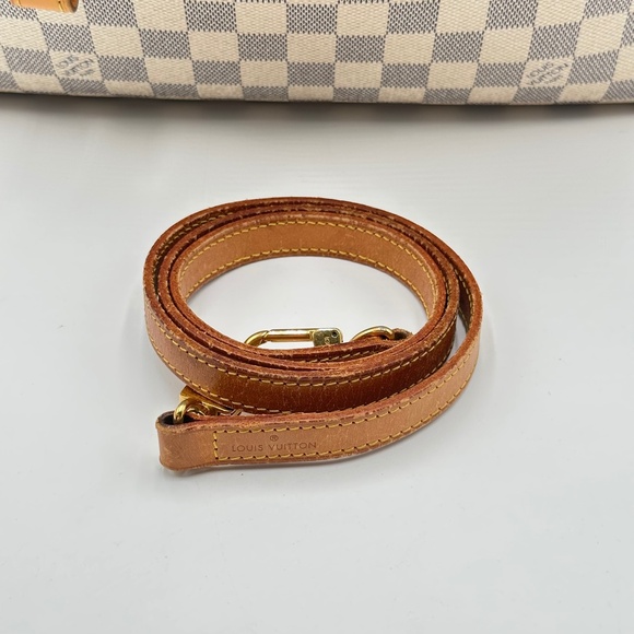 2011 Authentic louis Vuitton Damier Azur Evora MM Handbag Crossbody - Picture 8 of 16